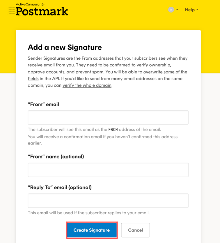 postmark_add_sender_signature_form postmark_add_sender_signature_form
